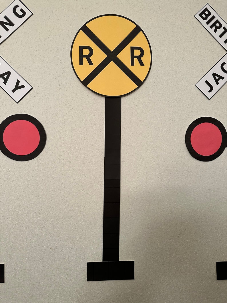 Birthday Crossing Sign Railroad Crossing Sign Personalized - Etsy