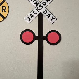 Birthday Crossing Sign, Railroad Crossing Sign, Personalized Train ...