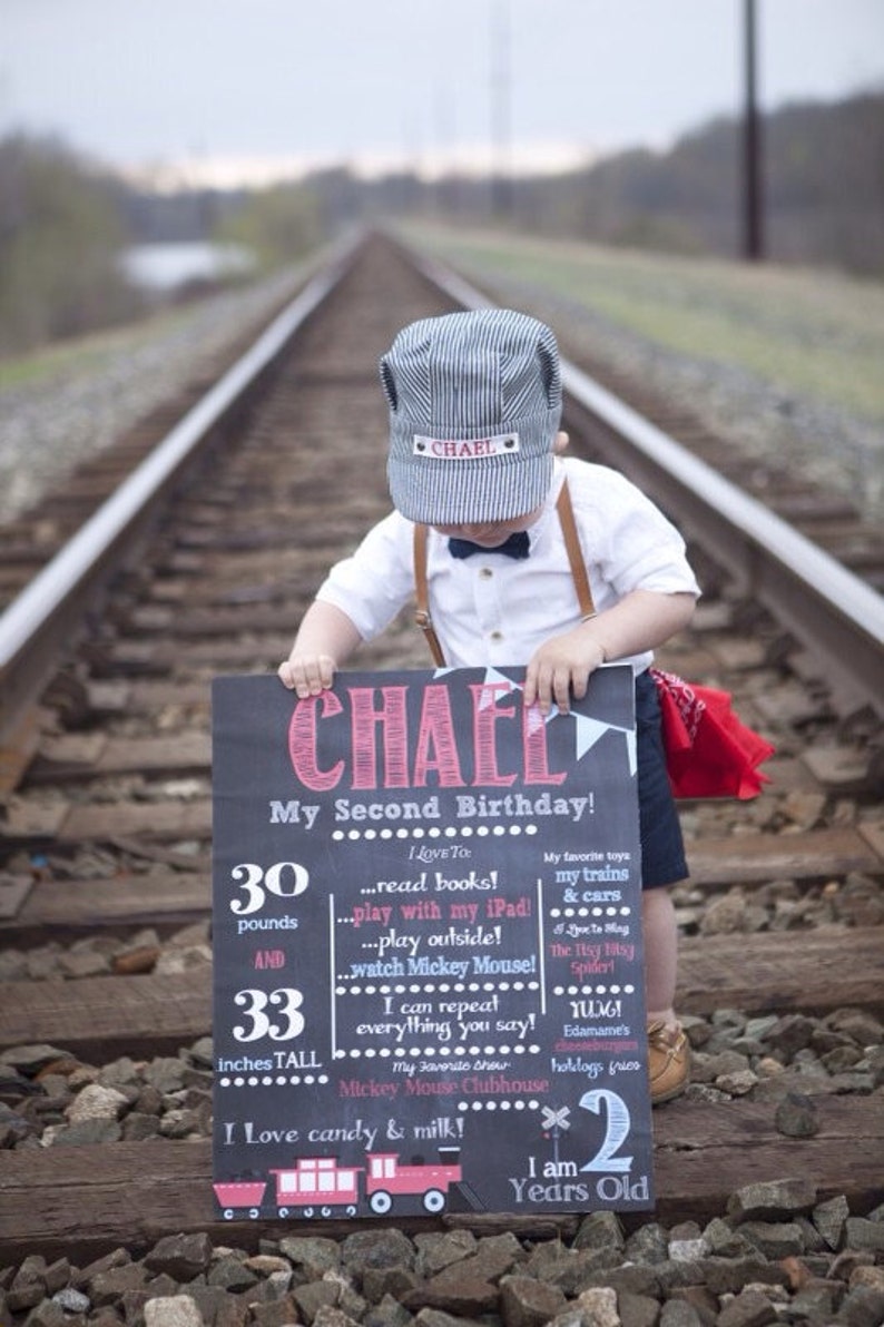 Conductor Hat, Personalized Train Hat, Personalized Hat, Train Party, Train Birthday, Ring Bearer Gift, Train Conductor Hat, Engineer Hat, image 5