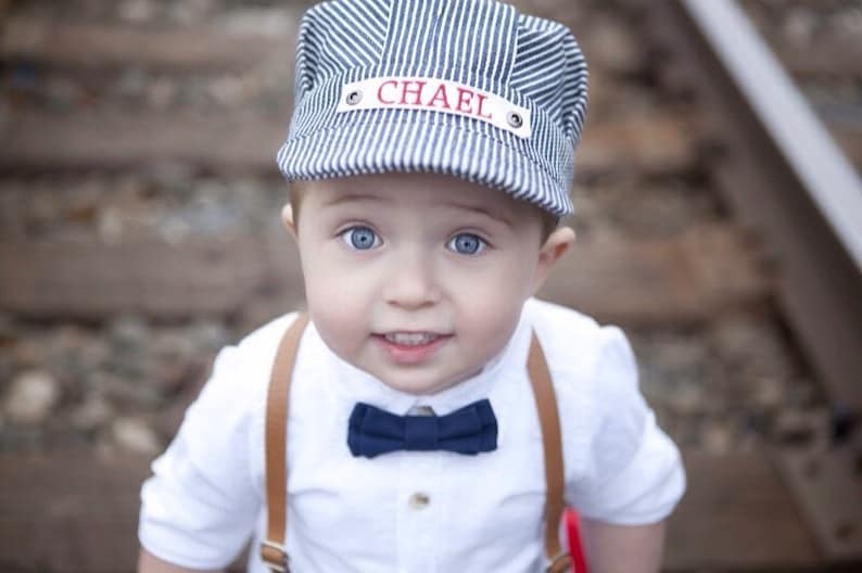 Train Hat Train Outfit Train Engineer Toddler Boy Gift Etsy