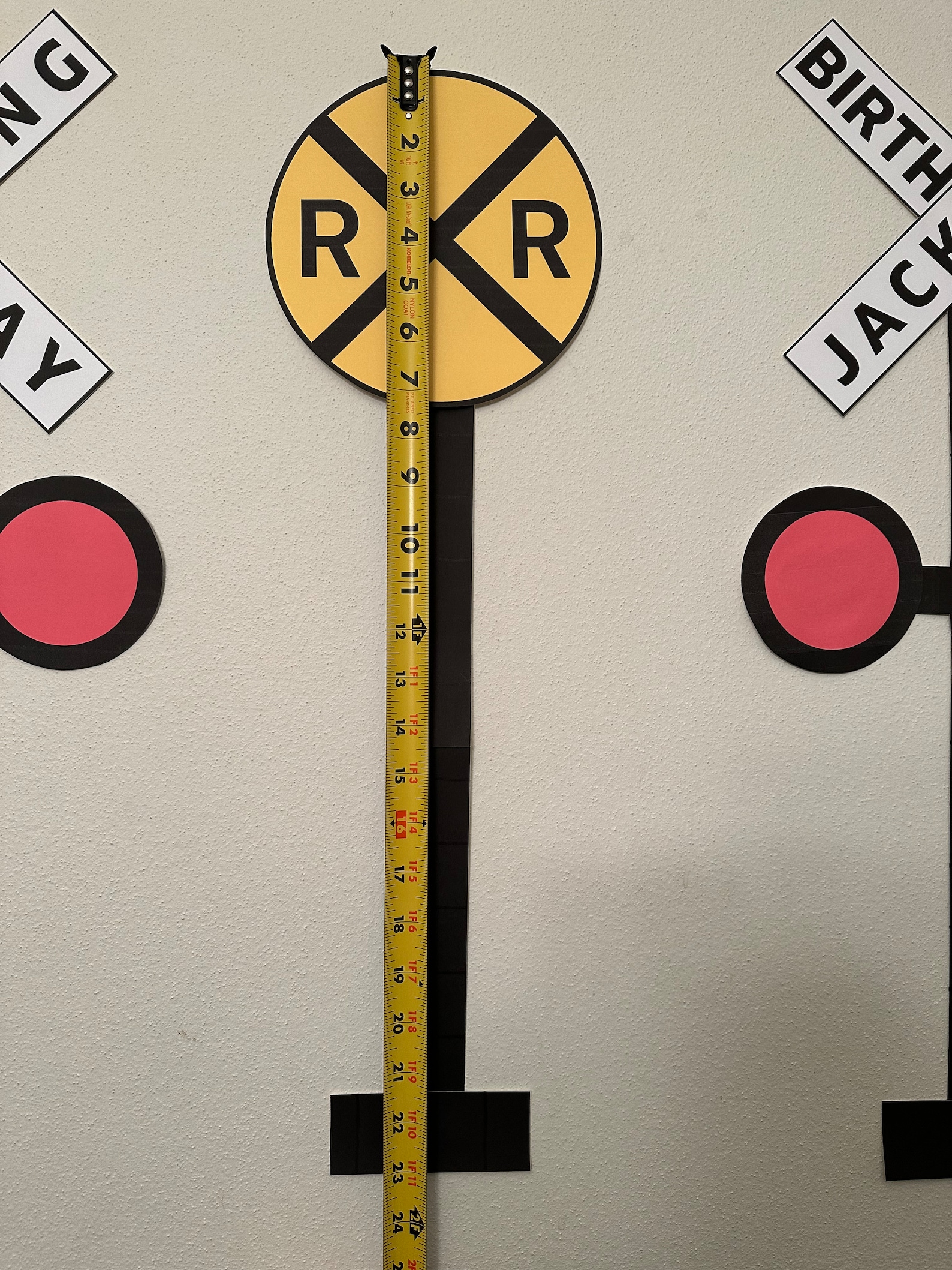 Birthday Crossing Digital Download Sign, Railroad Crossing Sign ...