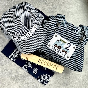 Toddler Boy Train Birthday Party Outfit Personalized Choo Choo Two Two Train Birthday Outfit for Train Kids Gift for Toddler Toddler Romper