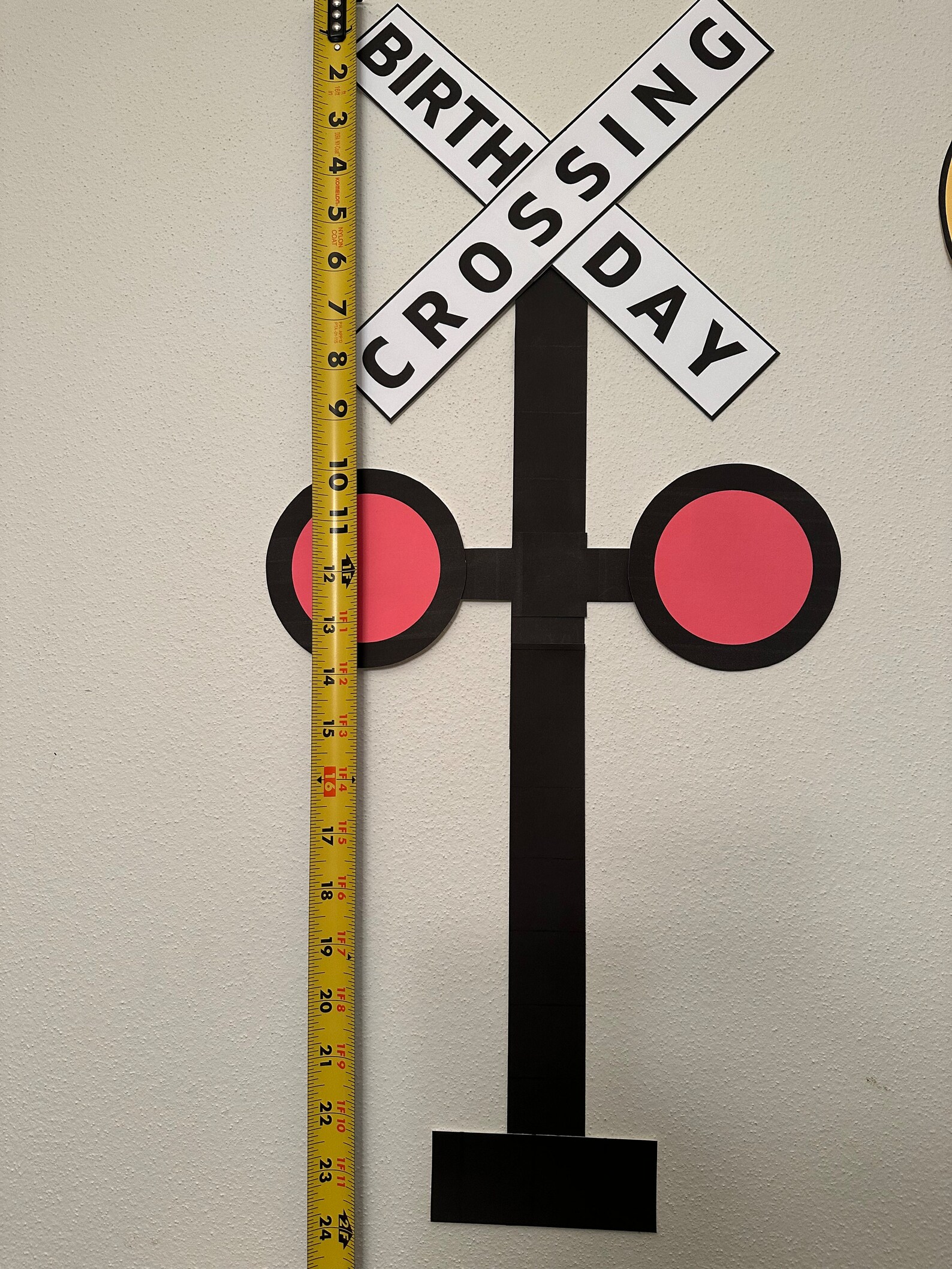 Birthday Crossing Digital Download Sign, Railroad Crossing Sign ...