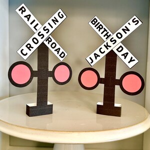 Personalized Birthday Crossing Sign Custom Railroad Crossing - Etsy