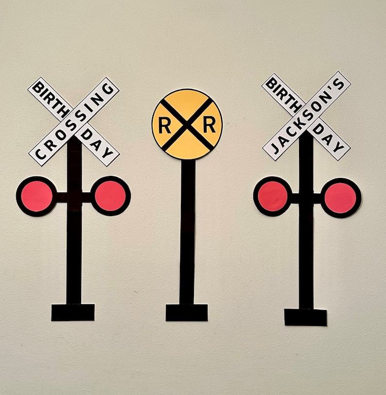 Birthday Crossing Sign Railroad Crossing Sign Personalized - Etsy Australia