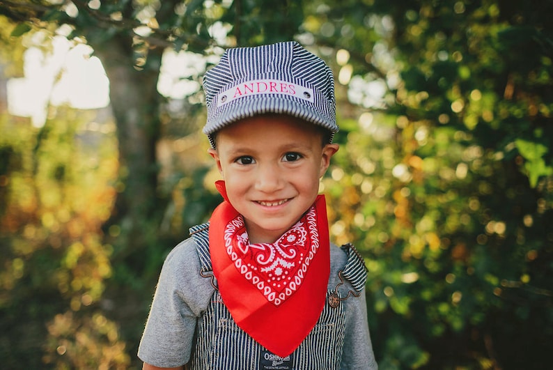 Train Hat, Train Outfit, Train Engineer Costume, Toddler Boy, Train Gift Set, Train Hat, Choo Choo I'm 2, Train Birthday, Personalized Train image 4