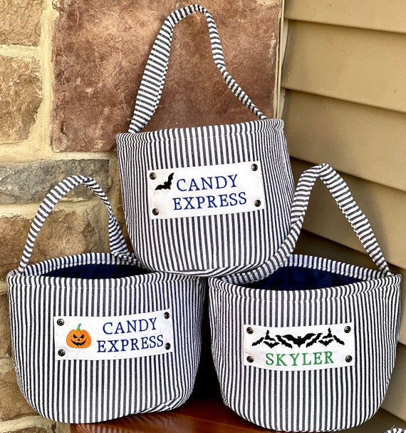 TrickorTreat Bins, Halloween Bins, Train TrickorTreat baskets