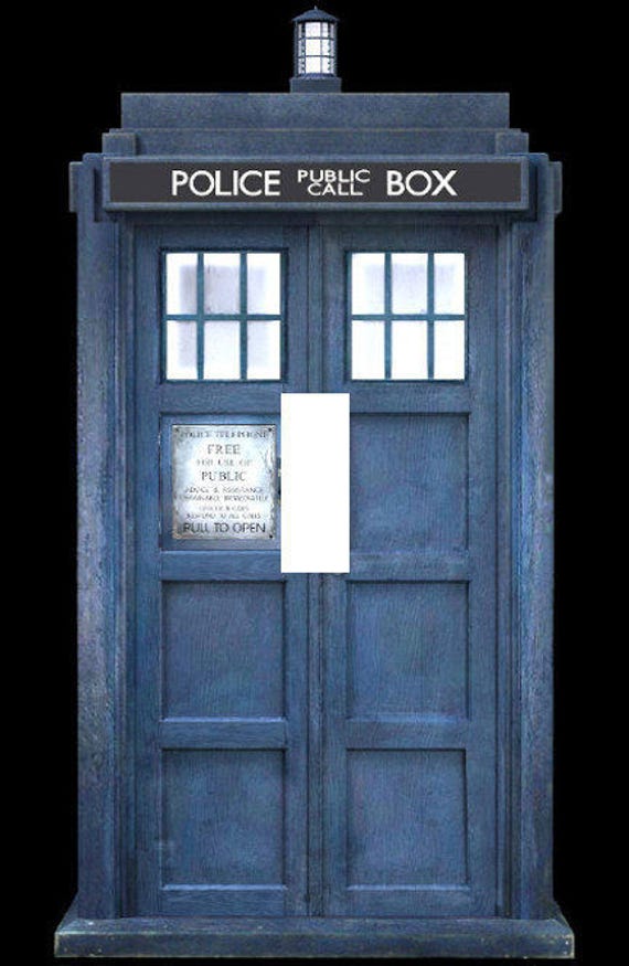 Tardis Doctor Who Single Light Switch Plate Cover