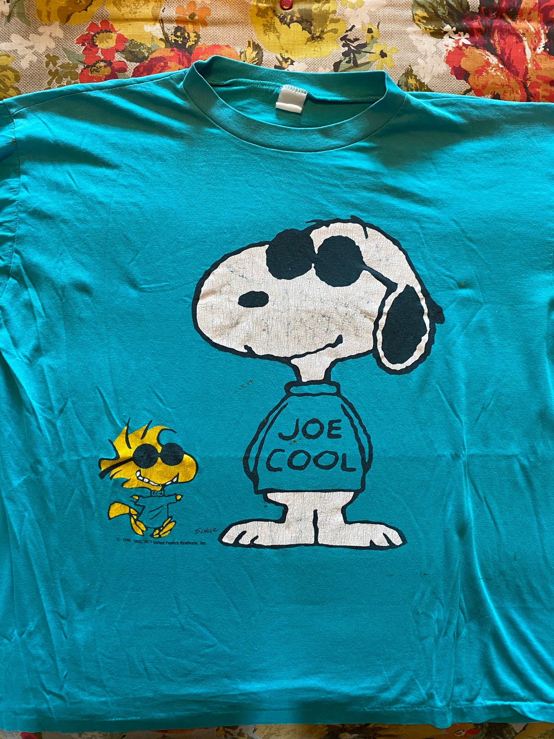 Vintage Joe Cool Peanuts Tshirt 70s Soft Etsy