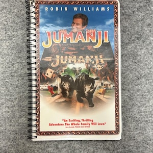 Jumanji Movie VHS Recycled Cover Notebook
