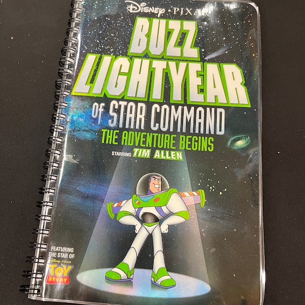 Recycled Cover Notebook Buzz Lightyear VHS