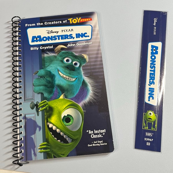 Monsters, INC. VHS Recycled Cover Notebook