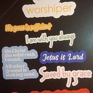 Spiritual Stickers Christian Jesus Stickers Sticker Pack Waterproof Religious
