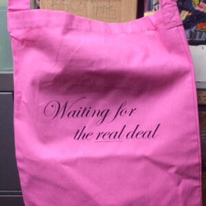 Pink Tote Bag Grocery Book Bag Carry All Beach Tote
