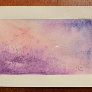 Original Watercolor Painting, Mini Art, Miniature Artwork, Frameable Art, Holiday and Birthday Gifts, Home Decor, Wall Decor