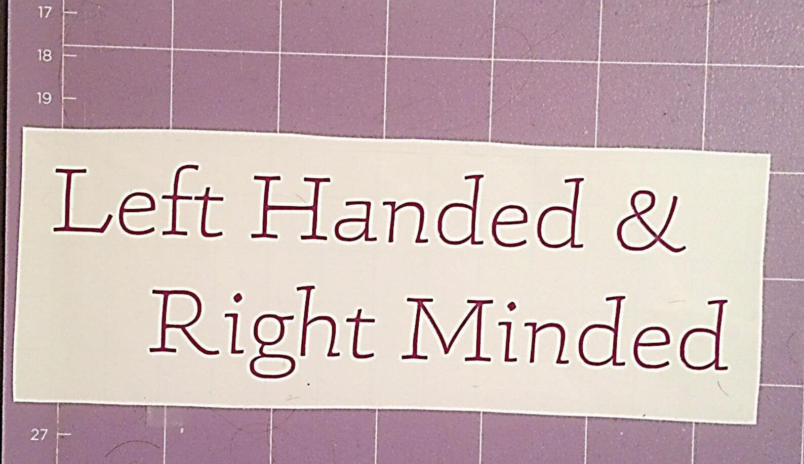 Left Right Part Sticker Permanent Vinyl Decal Left Handed Right Minded Right Brain Decor ...
