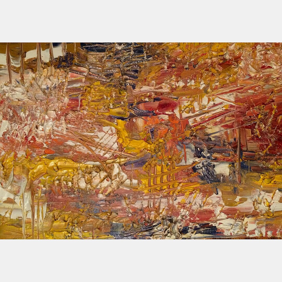 Contemporary Art Original Palette Knife Abstract 203 Oil Painting 5 X 7 ...