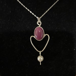 One-of-a-Kind Dyed Purple Jade Necklace - Unique Statement Piece