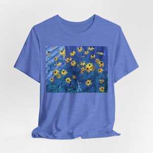 Flowers Graphic Short Sleeve Tee | Floral Shirt, Gift for Her, Cute Summer Top, Birthday Gift, Spring Fashion for Women, Casual Tshirt