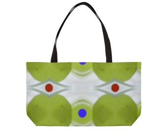 Vibrant Weekender Tote Bag - Chic Travel Bag, Beach Tote, Shopping Bag, Stylish Carry-All for Weekend Getaways