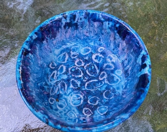 Handbeschilderde keramische trinketschotel, ringschotel, notenkom, toilettafelaccessoire, sleutelschotel, wisselschotel, plankdecor, decoratieve kom, gastvrouw cadeau