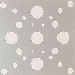 Sturdy Diecut Reusable Mylar Stencil Shapes Circles