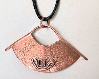 Koperen hanger of ketting UW KEUZE, handgemaakte sieraden