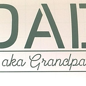 Dad Sticker Fathers Day Grandpa Sticker Dad Birthday Permanent Vinyl Decal Cards Bumper Sticker Decoration