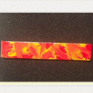 YJ Originals Handpainted Copper Tie Clasp - Fall Splendor
