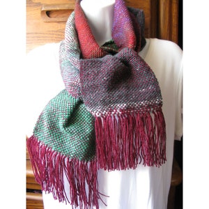 Handmade Scarf, Handwoven Wool Scarf, Neckwear, Winter Wear, Winter Accessory