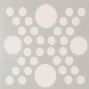 Sturdy Diecut Reusable Mylar Stencil Shapes Circles 2 Craft Supply
