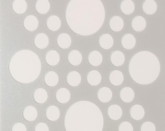 Sturdy Diecut Reusable Mylar Stencil Shapes Circles 2 Craft Supply