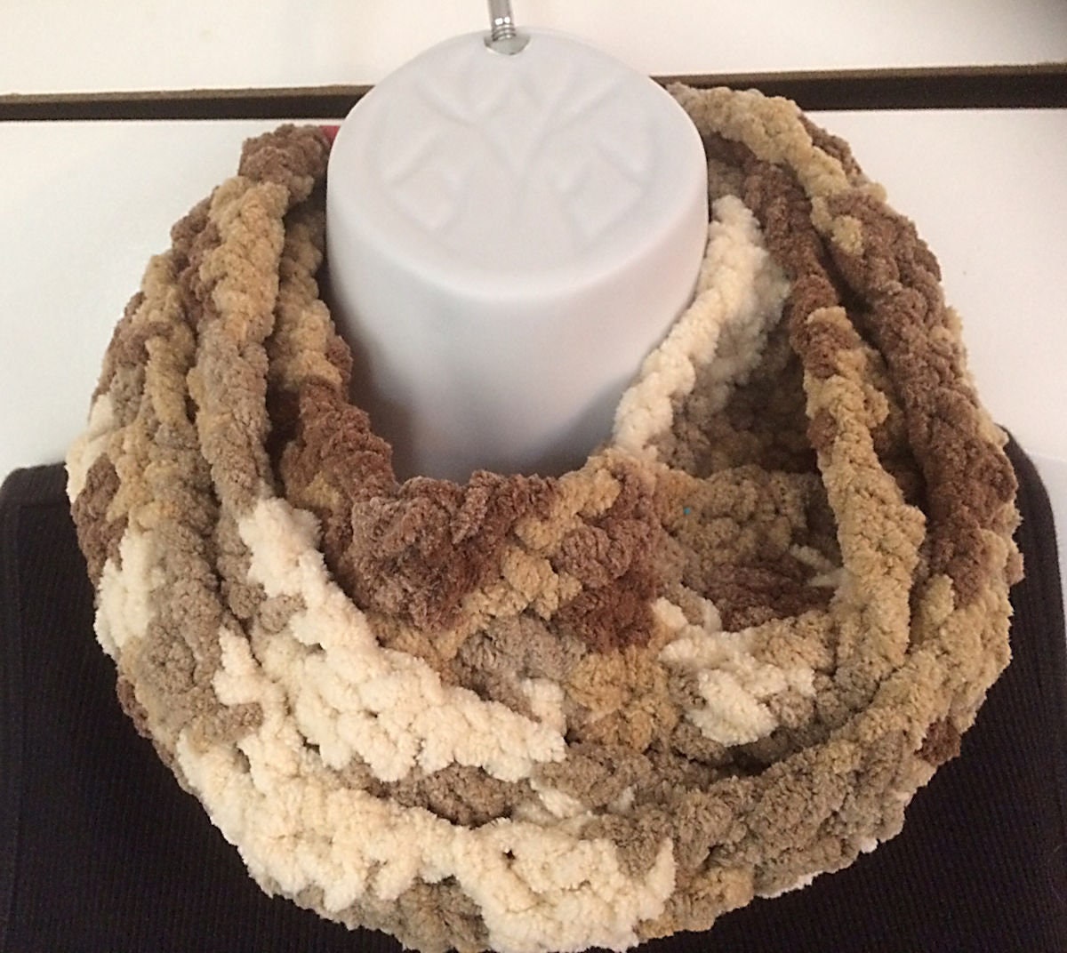 Cowl, Neckwarmer, Chenille Infinity Scarf - Etsy
