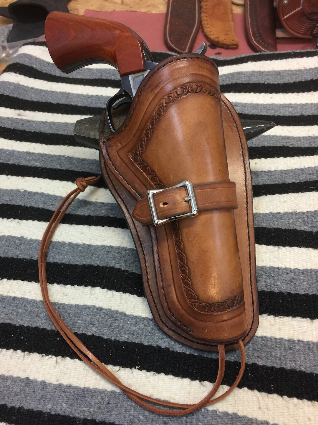 Custom Western Holster for Colt or Ruger Single Action Hand Made Coyboy