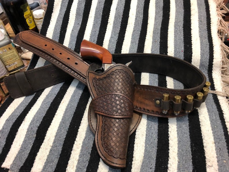 Custom Wester Holster and Gun Belt Cowboy Action Etsy