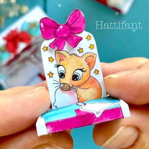 Cartões pop-up deslizantes de Natal para colorir