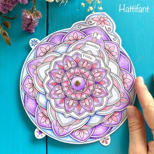 CALENDARIO Perpetuo Mandala da colorare - Un calendario senza tempo che non scade mai