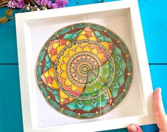 Autumn & Winter Mandala Coloring Page Bundle - late Summer, Autumn Leaf, Snowflake - Instant download