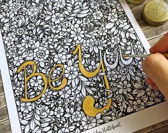 BE YOU | Coloring Page & Cards Set