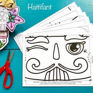 The THREE Nutcrackers Posters to Color in | Print at Home &amp; Assemble ...