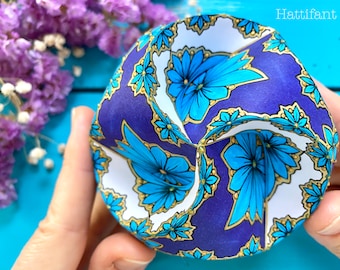 Triskele Paper Globes - Flower Edition - Seasonal Ornaments - 3D Paper Craft - 3D Coloring Pages