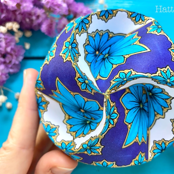 Triskele Paper Globes - Flower Edition - Seasonal Ornaments - 3D Paper Craft - 3D Coloring Pages