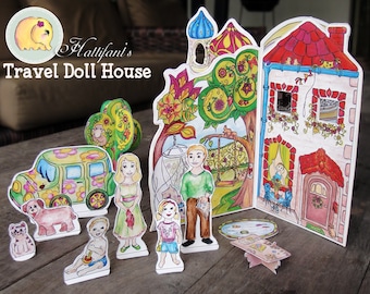 Dollhouse Figures & Accessoires DIY Printable for Cardboard