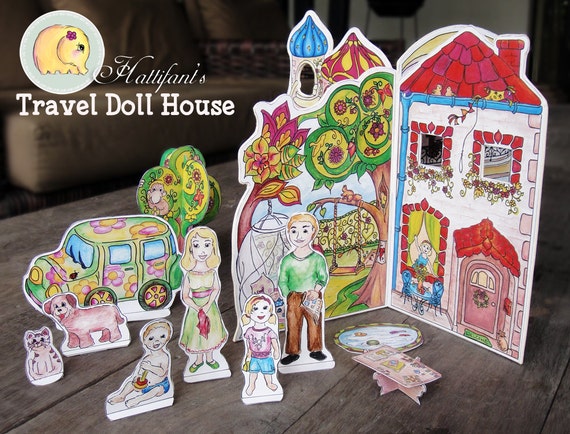 Dollhouse Figures & Accessoires DIY Printable for Cardboard 