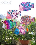 DECORATION | Fish Coloring Pages to create Sun Catchers, Mobiles, Garlands and Wall Art product logo