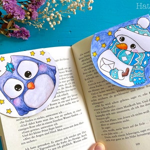 Corner Bookmarks | Winter & Christmas to Color