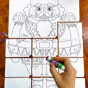 The THREE Nutcrackers Posters to Color in | Print at Home &amp; Assemble ...