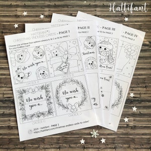 Cartes de Noël sans fin à colorier et à fabriquer image 4