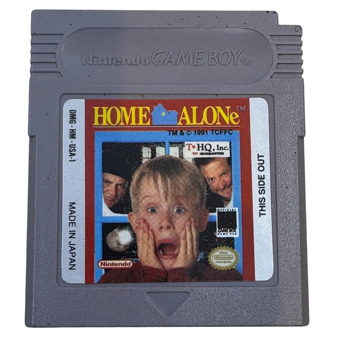 Home Alone Nintendo Game Boy Video Game Grey Cartridge THQ 1991 - Etsy