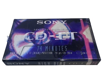 Sony CD-IT 74 High Bias Type II Position Blank Audio Cassette Tape Sealed